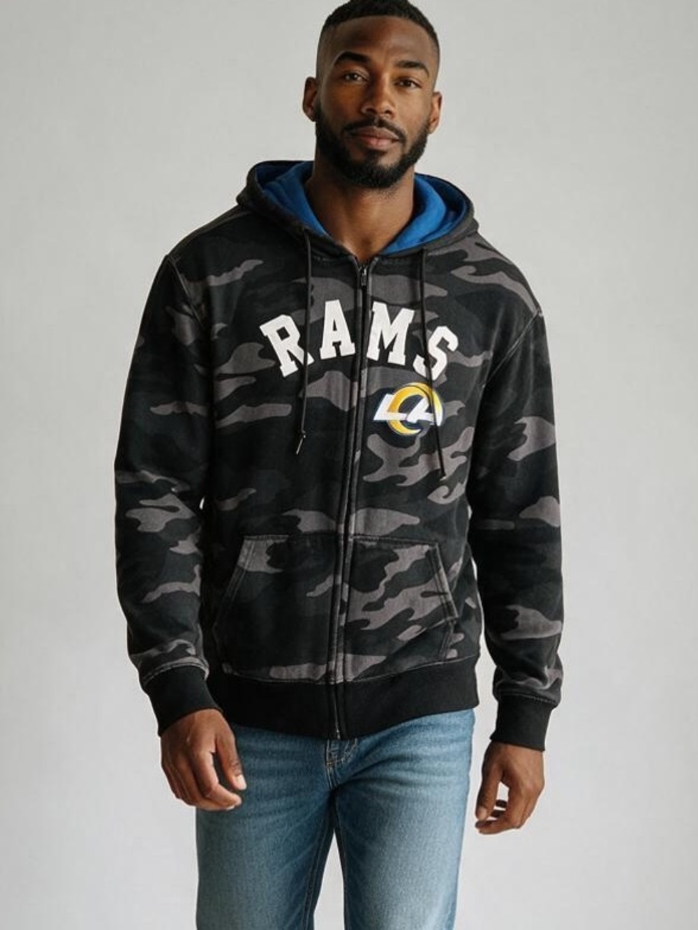 NFL Rams Camo Hoodie